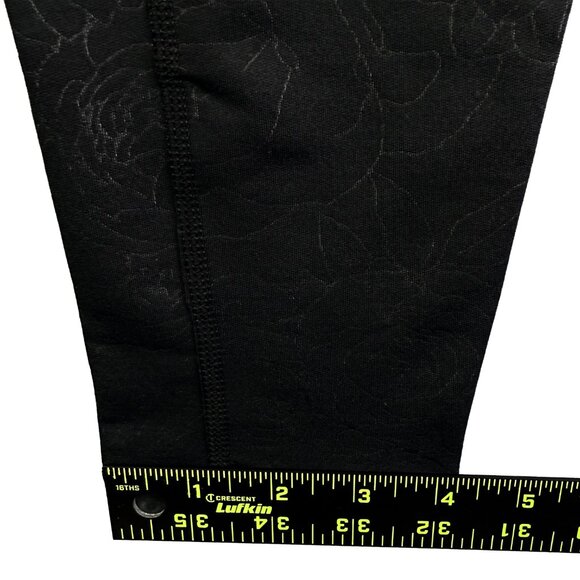 NWT ADIDAS CLIMALITE Embossed Black Floral Tights Active Leggings Women’s Size L - Picture 13 of 13